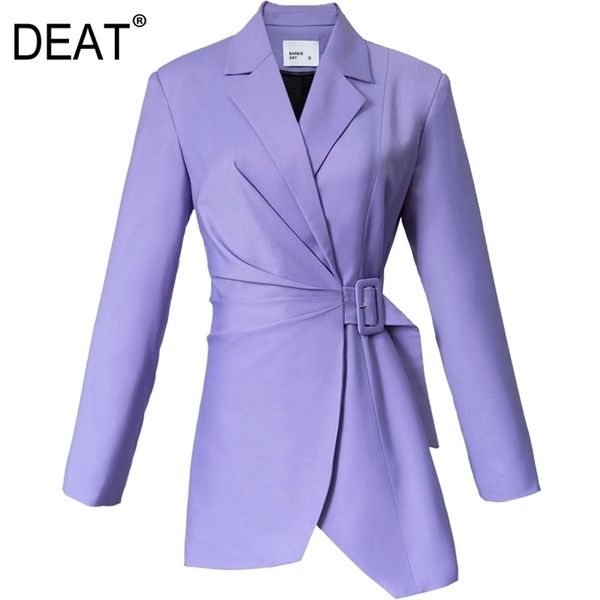 deat woman coat purple solid belt asymmetry notched collar long sleeve slim elegant casual style jackets autumn 15xf488 211014, Black;brown
deat woman coat purple solid belt asymmetry notched collar long sleeve slim elegant casual style jackets autumn 15xf488 211014, Black;brown