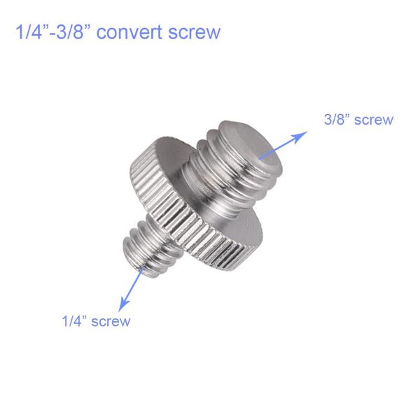 standard male to female 1/4" -3/8" convert screw for camera tripod light stand plate p studio accessories
standard male to female 1/4" -3/8" convert screw for camera tripod light stand plate p studio accessories