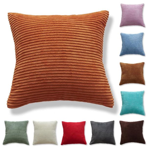 cushion/decorative pillow nordic cushion covers super-soft striped velvet corduroy home decorative cover for sofa 45x45cm case 03
cushion/decorative pillow nordic cushion covers super-soft striped velvet corduroy home decorative cover for sofa 45x45cm case 03