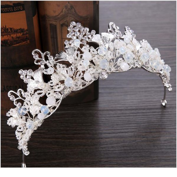 handmade beads and crystal bridal tiara crown women prom chaplet corona headpiece wedding bride hair jewelry acc jllcpo, Silver
handmade beads and crystal bridal tiara crown women prom chaplet corona headpiece wedding bride hair jewelry acc jllcpo, Silver