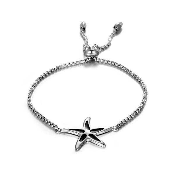 link, chain snake wristband adjustable european style starfish charm bracelet for women stainless steel jewelry 2021, Black
link, chain snake wristband adjustable european style starfish charm bracelet for women stainless steel jewelry 2021, Black