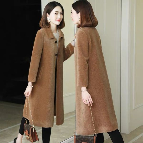 new real solid sheep shearing female coat unique breasted genuine wool outcoat ladies double-faced fur coats y109 ox7g, Black
new real solid sheep shearing female coat unique breasted genuine wool outcoat ladies double-faced fur coats y109 ox7g, Black