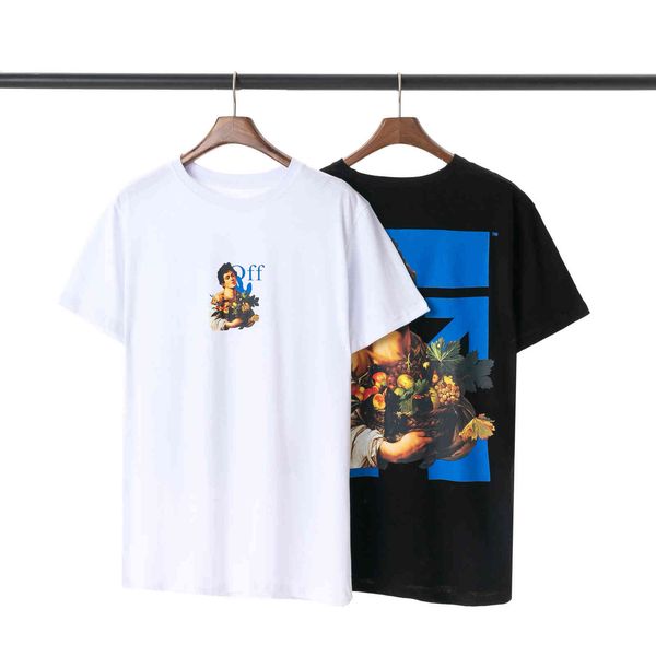 off style white2021 new figure print oversized short sleeve t-shirt, White;black
off style white2021 new figure print oversized short sleeve t-shirt, White;black