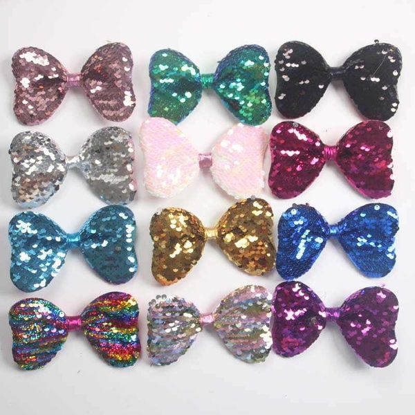 children's headdrs 5 inch bow 13 color sequin hairpin accsori, Golden;silver 
children's headdrs 5 inch bow 13 color sequin hairpin accsori, Golden;silver