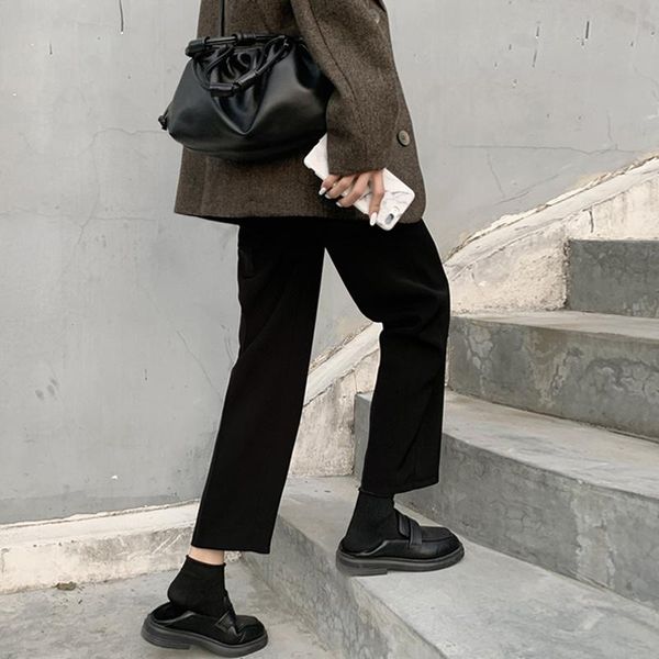 women's pants & capris draped suit spring and autumn 2021 high waist slimming cropped wide-leg baggy straight, Black;white
women's pants & capris draped suit spring and autumn 2021 high waist slimming cropped wide-leg baggy straight, Black;white