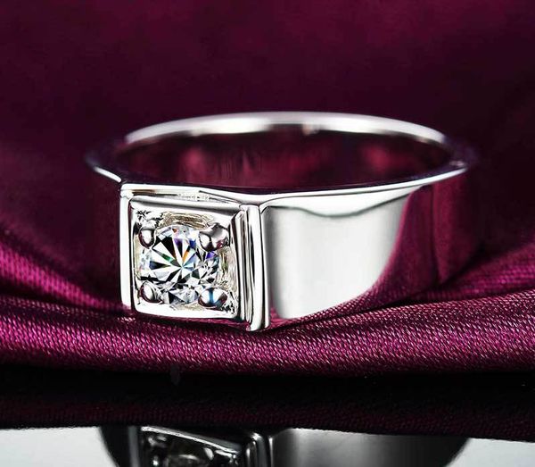 fashion personality business mosangshi men's ring 925 silver plated platinum simple diamond ring can be customized 18k gold, Golden;silver
fashion personality business mosangshi men's ring 925 silver plated platinum simple diamond ring can be customized 18k gold, Golden;silver