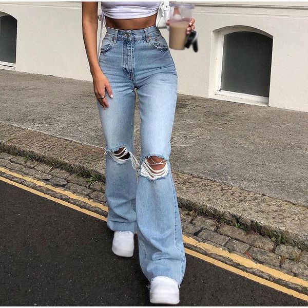women's jeans ripped women high waist denim pants vintage wide leg y2k baggy for flare senim trousers streetwear 2021, Blue
women's jeans ripped women high waist denim pants vintage wide leg y2k baggy for flare senim trousers streetwear 2021, Blue