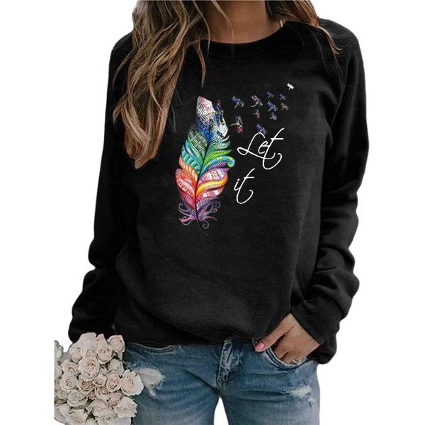 women's hoodies & sweatshirts women casual printing long sleeve sweatshirt pullover shirts clothing spring autumn, Black
women's hoodies & sweatshirts women casual printing long sleeve sweatshirt pullover shirts clothing spring autumn, Black
