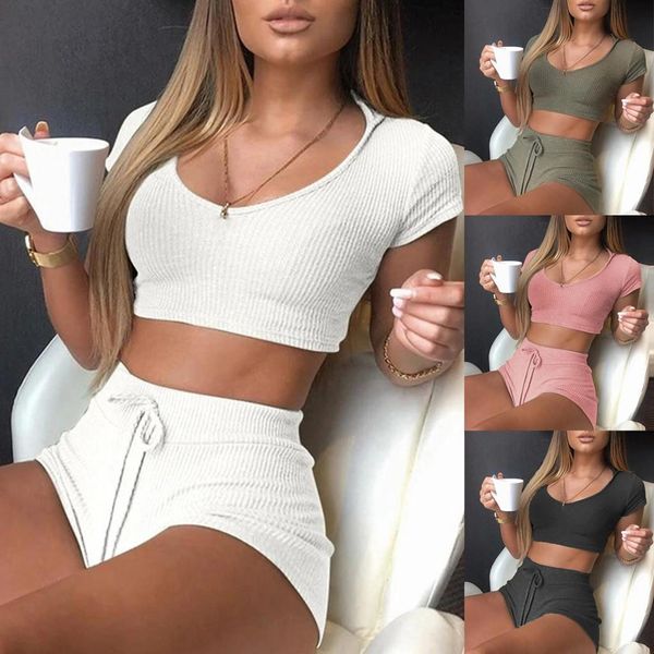 pyjamas women pijama mujer lingerie women home fashion brief solid elastic waist shorts two-piece tracksuit sets, Black;red
pyjamas women pijama mujer lingerie women home fashion brief solid elastic waist shorts two-piece tracksuit sets, Black;red
