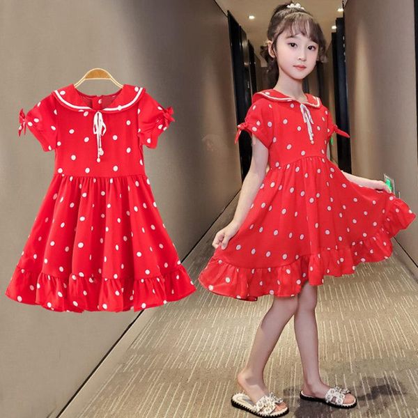 girl's dresses kids for girls dot pattern summer casual style kid dress party clothing girl costume 6 8 10 12 14 year, Red;yellow
girl's dresses kids for girls dot pattern summer casual style kid dress party clothing girl costume 6 8 10 12 14 year, Red;yellow