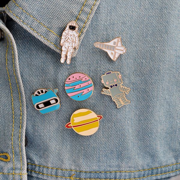 astronaut robot planet plane brooches set 6pcs gold plated enamel paint badges for girls alloy lapel pin denim shirt jewelry gift bag hat ac, Gray
astronaut robot planet plane brooches set 6pcs gold plated enamel paint badges for girls alloy lapel pin denim shirt jewelry gift bag hat ac, Gray