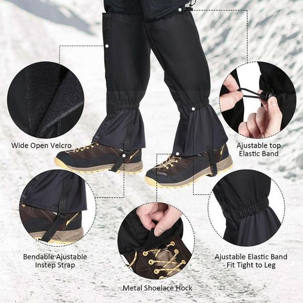 arm & leg warmers 1 pair waterproof cover windproof elastic ski warmer outdoor breathable skiing leggings wal k5s1, Black
arm & leg warmers 1 pair waterproof cover windproof elastic ski warmer outdoor breathable skiing leggings wal k5s1, Black