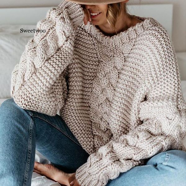 women's sweaters fashion thickened sweater women autumn winter loose twist knitted short design pullover turtleneck black female, White;black
women's sweaters fashion thickened sweater women autumn winter loose twist knitted short design pullover turtleneck black female, White;black
