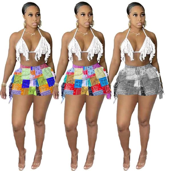 women's shorts women summer beach casual high waist short pant bandanna paisley, White;black
women's shorts women summer beach casual high waist short pant bandanna paisley, White;black
