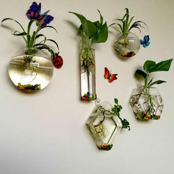 vases creative wall glass vase wall-mounted fish tank hanging hydroponic living room decoration
vases creative wall glass vase wall-mounted fish tank hanging hydroponic living room decoration