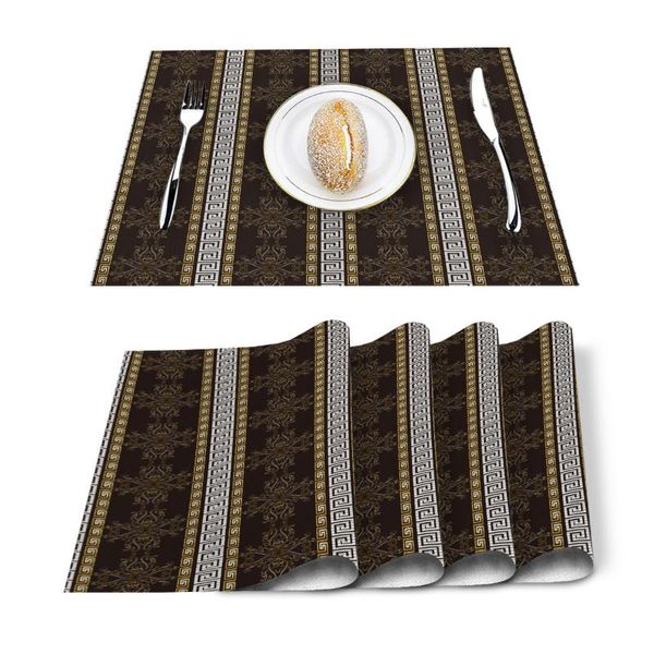 table runner 4/6 pcs cotton linen placemat european style classical pattern mats napkins fashion design tableware kitchen tool
table runner 4/6 pcs cotton linen placemat european style classical pattern mats napkins fashion design tableware kitchen tool