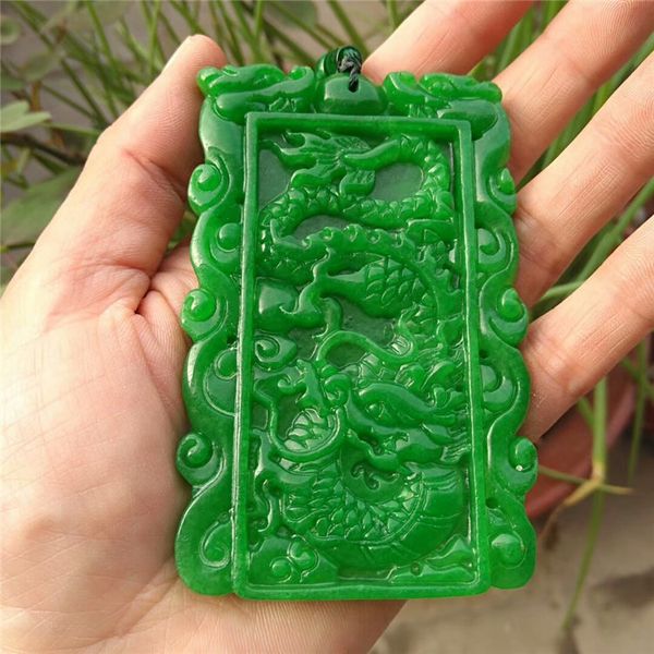 natural myanmar emerald green jade pendant dragon hand carved pendants necklace brand men women real jade jewelry jadeite, Red;blue
natural myanmar emerald green jade pendant dragon hand carved pendants necklace brand men women real jade jewelry jadeite, Red;blue