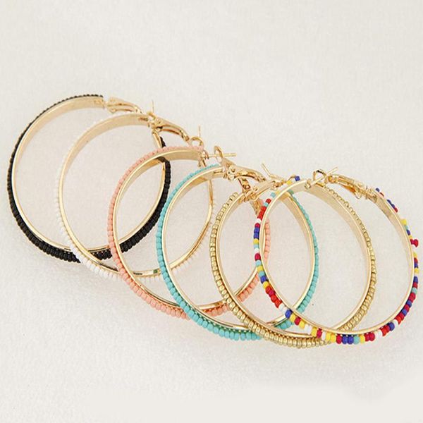 hoop & huggie 5cm diameter bohemian big round earrings for women fashion gold color alloy earring female boho jewelry, Golden;silver
hoop & huggie 5cm diameter bohemian big round earrings for women fashion gold color alloy earring female boho jewelry, Golden;silver
