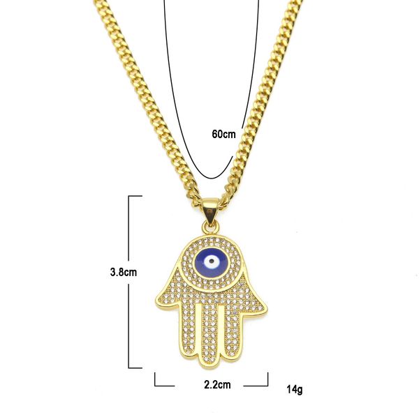 new blue evil eye pendant necklaces hamsa hand of fatima charm long cuban chains for women&men hip hop fashion jewelry, Silver
new blue evil eye pendant necklaces hamsa hand of fatima charm long cuban chains for women&men hip hop fashion jewelry, Silver