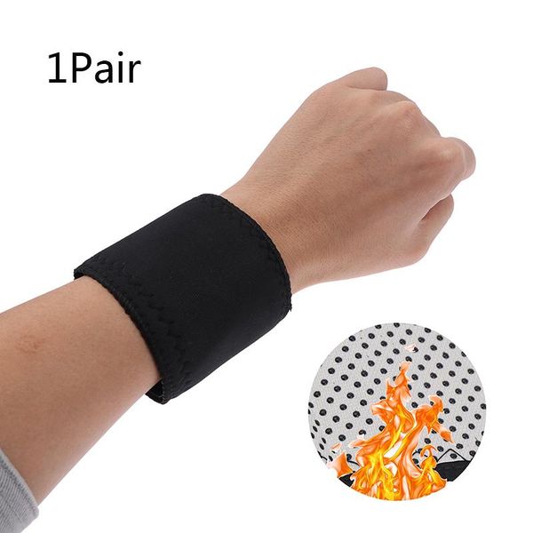 1pair sports protection wrist brace tourmaline self-heating belt pain relief therapy pads braces support, Black;red
1pair sports protection wrist brace tourmaline self-heating belt pain relief therapy pads braces support, Black;red