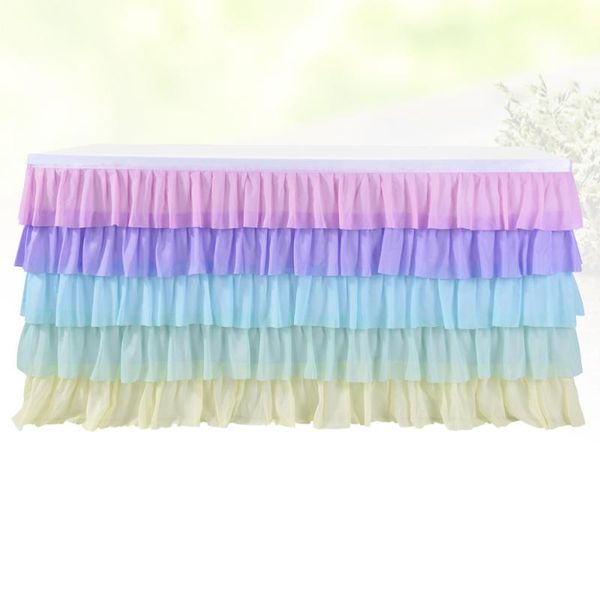 table skirt 5 layer wave desk party supplies for wedding birthday home decors (colorful)
table skirt 5 layer wave desk party supplies for wedding birthday home decors (colorful)