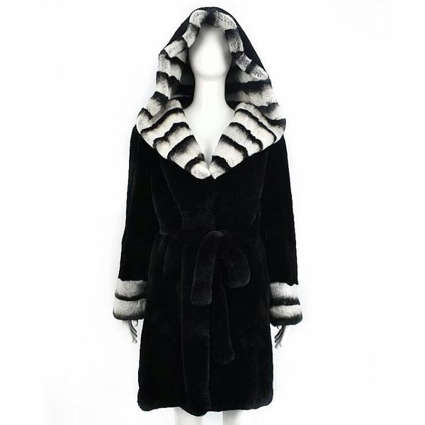 women's fur & faux 2021ladies explosion models natural hood long coat grass fashion high street style european styl, Black
women's fur & faux 2021ladies explosion models natural hood long coat grass fashion high street style european styl, Black