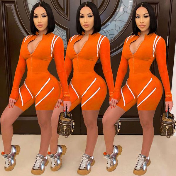 yg1065 new women's casual fashion positioning printing tight zipper jumpsuit, Black;white
yg1065 new women's casual fashion positioning printing tight zipper jumpsuit, Black;white
