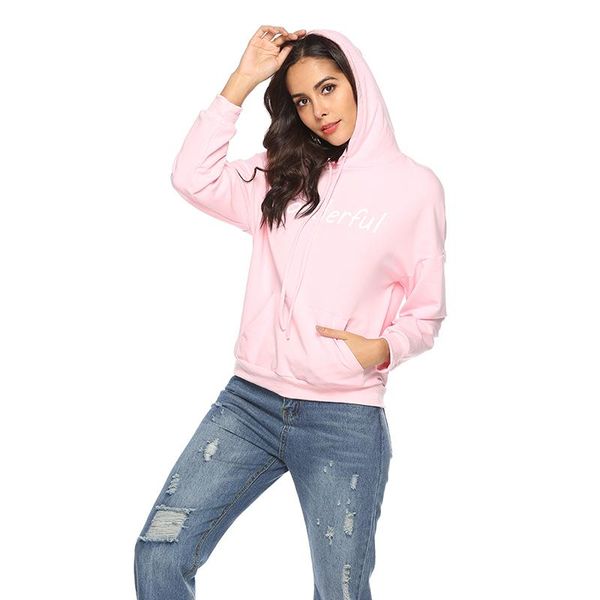 women's hoodies & sweatshirts autumn casual women sweatshirt fashion female wonderful letter print hoodie pullovers long sleeve cute, Black
women's hoodies & sweatshirts autumn casual women sweatshirt fashion female wonderful letter print hoodie pullovers long sleeve cute, Black