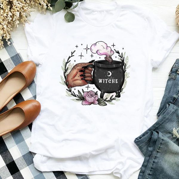 women lady witch coffee cute 90s autumn fall halloween print tshirt shirt clothes graphic female t tee womens t-shirt, White
women lady witch coffee cute 90s autumn fall halloween print tshirt shirt clothes graphic female t tee womens t-shirt, White
