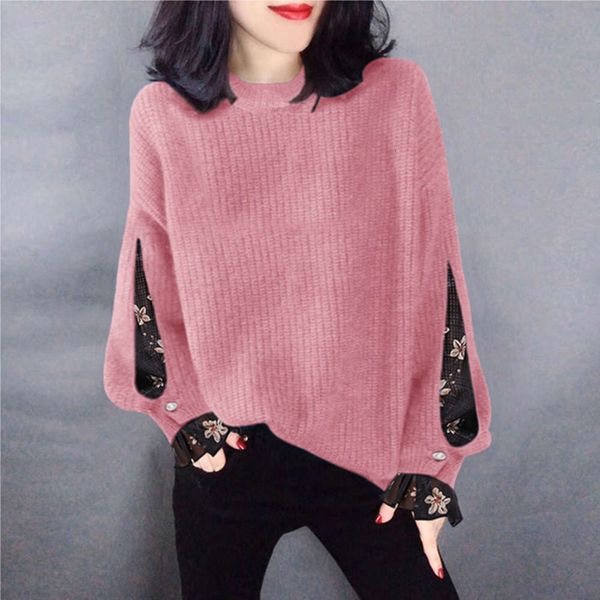 fake two piece sweater women's new loose fitting round neck pullover in autumn and winter 2020, White;black
fake two piece sweater women's new loose fitting round neck pullover in autumn and winter 2020, White;black