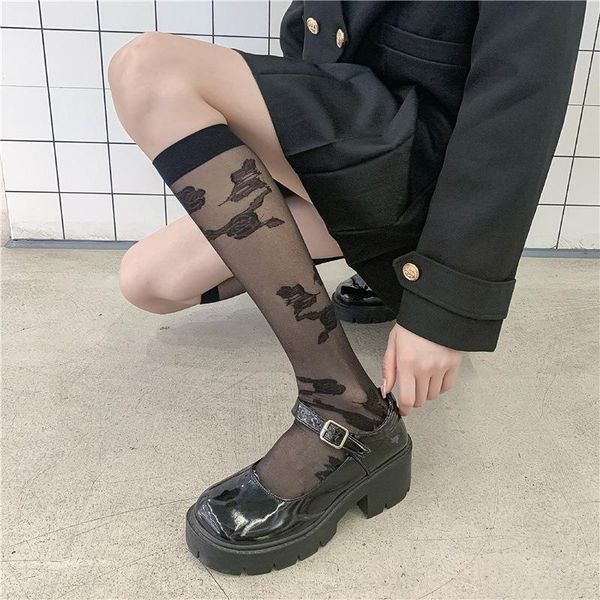 socks & hosiery nylon women's calf and high knee over stockings for summer girl ladies long stocking retro half tube, Black;white
socks & hosiery nylon women's calf and high knee over stockings for summer girl ladies long stocking retro half tube, Black;white