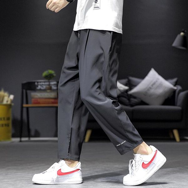 men's pants 2021summer cropped elastic waist straight trousers fashion casual korean drawstring sweatpants male plus size 5xl, Black
men's pants 2021summer cropped elastic waist straight trousers fashion casual korean drawstring sweatpants male plus size 5xl, Black