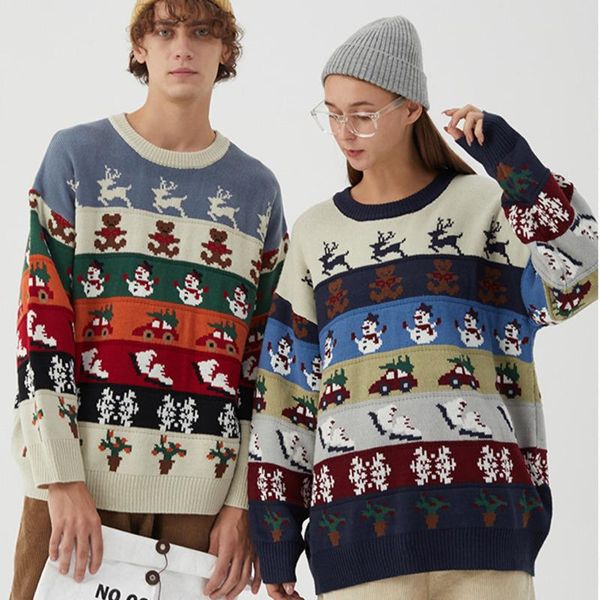 men's sweaters zazomde men hip hop knitted jumper christmas elk snowman streetwear harajuku fashion knitwear couple pullovers, White;black 
men's sweaters zazomde men hip hop knitted jumper christmas elk snowman streetwear harajuku fashion knitwear couple pullovers, White;black