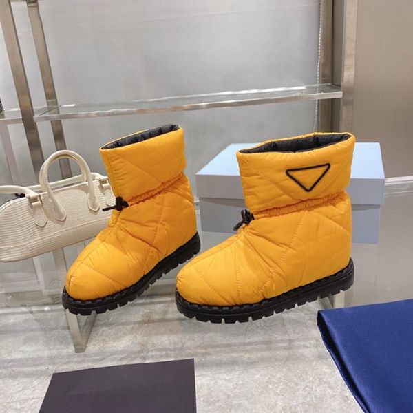 women padded nylon ankle designers booties classic snow boot white black orange fabric lining womens fashion platform roman boots embossed r
women padded nylon ankle designers booties classic snow boot white black orange fabric lining womens fashion platform roman boots embossed r