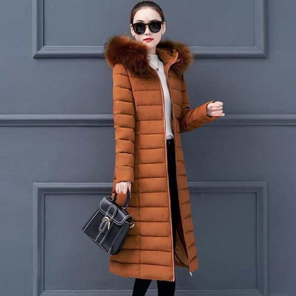 women's trench coats winter down jacket coat 2021 korea fashion long thickening cotton-padded hooded slim big yards women clothing, Tan;black
women's trench coats winter down jacket coat 2021 korea fashion long thickening cotton-padded hooded slim big yards women clothing, Tan;black