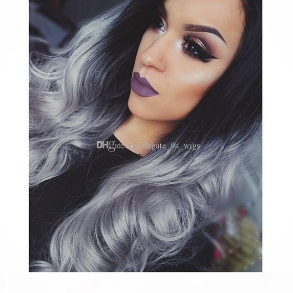 ombre glueless full lace wig non-remy hair brazilian body silver grey human hair wig with natural hairline baby hair, Black;brown
ombre glueless full lace wig non-remy hair brazilian body silver grey human hair wig with natural hairline baby hair, Black;brown