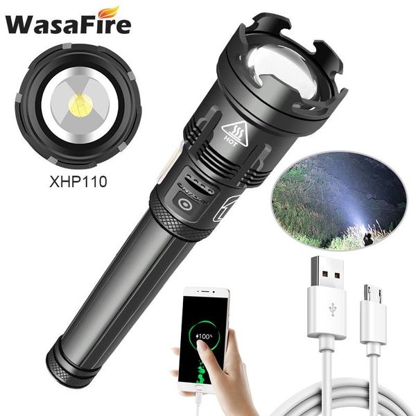 2021 powerful 4000lm xhp110 led usb rechargeable 18650/26650 zoom flash light torch portable cob lantern
2021 powerful 4000lm xhp110 led usb rechargeable 18650/26650 zoom flash light torch portable cob lantern