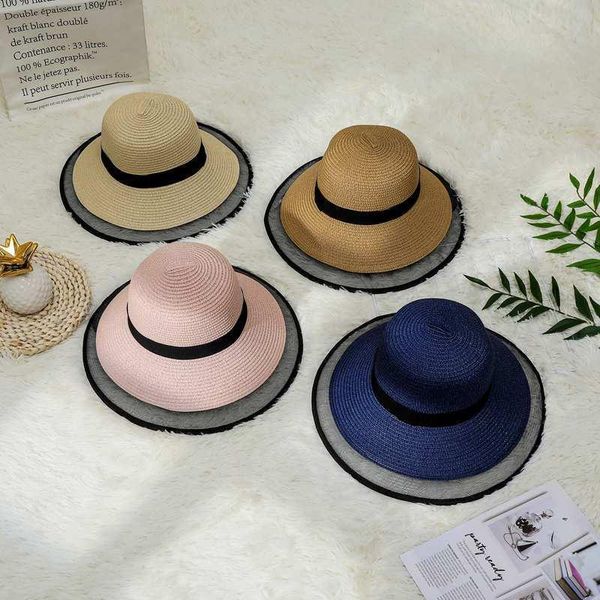 stingy brim hats summer large straw women casual patchwork lace brimmed beach hat sun caps holiday casquette gorros, Blue;gray
stingy brim hats summer large straw women casual patchwork lace brimmed beach hat sun caps holiday casquette gorros, Blue;gray
