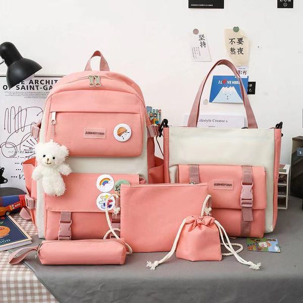 school bags schoolbag girl korean style elementary student campus cute fashion junior high large capacity backpack