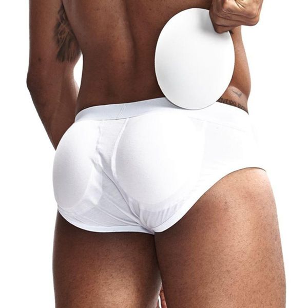 underpants 2021 men's padded boxer brief quality underwear buenhancer removable padding for rear enhancement male, Black;white
underpants 2021 men's padded boxer brief quality underwear buenhancer removable padding for rear enhancement male, Black;white