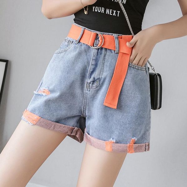 women's shorts #0692, White;black