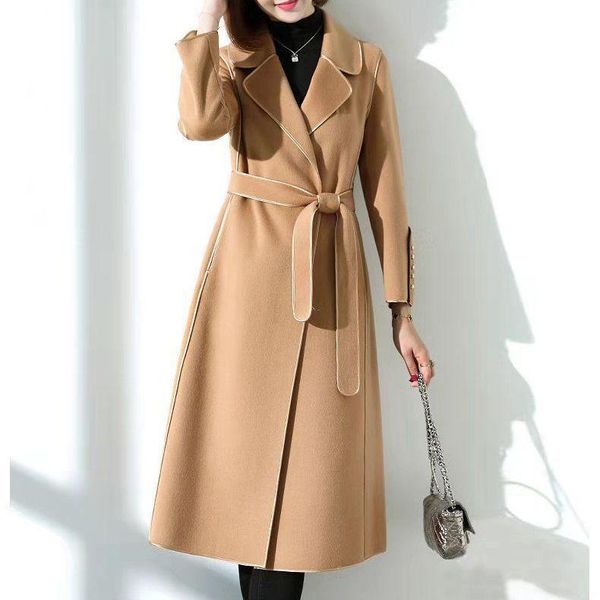 women's wool & blends reversible cashmere coat women 's autumn and winter korean style young middle-aged lapel long-sleeved cardig, Black
women's wool & blends reversible cashmere coat women 's autumn and winter korean style young middle-aged lapel long-sleeved cardig, Black
