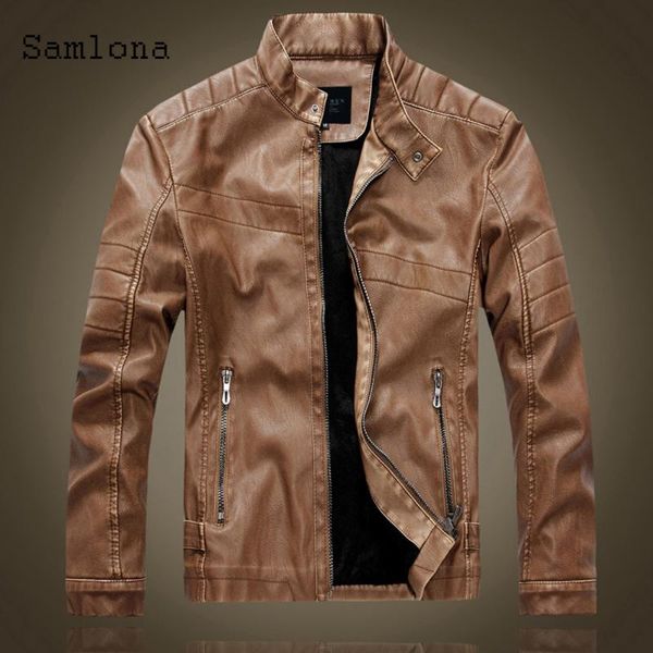 men's fur & faux samlona mens pu leather jackets autumn fashion motorcycle jacket zipper brown coffee coats men clothing outerwear, Black
men's fur & faux samlona mens pu leather jackets autumn fashion motorcycle jacket zipper brown coffee coats men clothing outerwear, Black