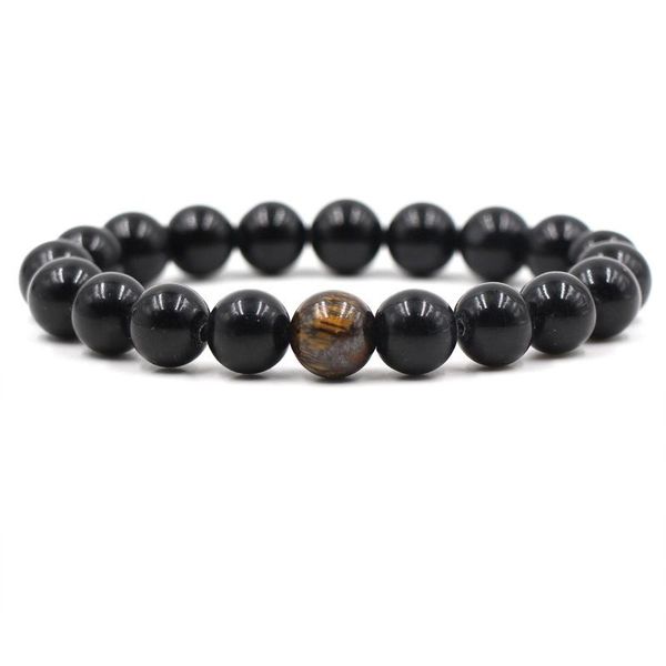 charm bracelets 2021 fashion handmade natural stone bright black beaded bracelet men's lucky personality jewelry, Golden;silver
charm bracelets 2021 fashion handmade natural stone bright black beaded bracelet men's lucky personality jewelry, Golden;silver