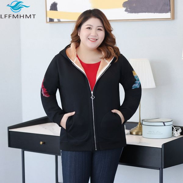 2021 women winter new fashion fleece thicken hoodie sweatshirt female 7xl 115kg large size embroidery leisure cashmere warm zip coats 76va, Black
2021 women winter new fashion fleece thicken hoodie sweatshirt female 7xl 115kg large size embroidery leisure cashmere warm zip coats 76va, Black