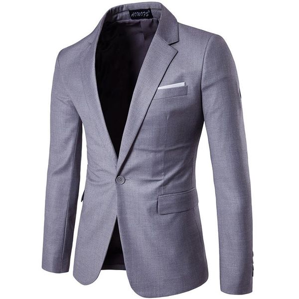 men's suits & blazers zogaa men blazer casual one button slim fit office suit autumn winter jacket coat formal masculina business, White;black
men's suits & blazers zogaa men blazer casual one button slim fit office suit autumn winter jacket coat formal masculina business, White;black