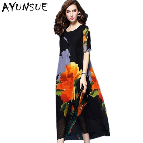casual dresses ayunsue women summer dress 2021 floral chiffon silk beach elegant vestidos mujer maxi long robe femme boho fyy401, Black;gray
casual dresses ayunsue women summer dress 2021 floral chiffon silk beach elegant vestidos mujer maxi long robe femme boho fyy401, Black;gray