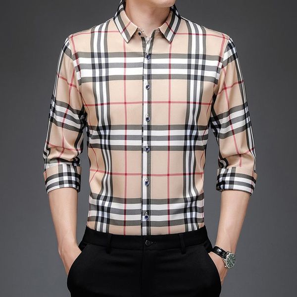 men's casual shirts autumn long sleeve lapel men's shirt middle-aged plaid cardigan fashion business wholesale 2021, White;black
men's casual shirts autumn long sleeve lapel men's shirt middle-aged plaid cardigan fashion business wholesale 2021, White;black
