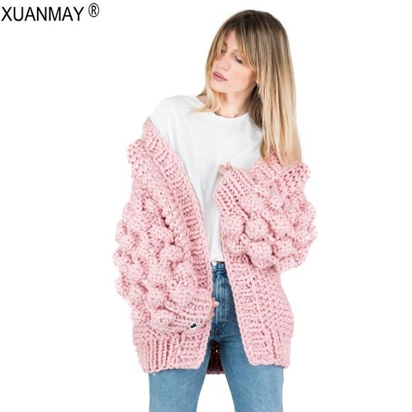 women's sweaters winter thick cardigan sweater coat wool handmade woven shawl high street style warm pink, White;black
women's sweaters winter thick cardigan sweater coat wool handmade woven shawl high street style warm pink, White;black