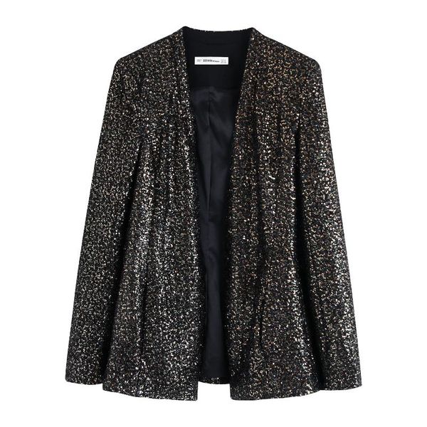 women's suits & blazers vintage stylish hidden breasted sequins blazer coat suit women fashion long sleeve female outwear club jackets, White;black
women's suits & blazers vintage stylish hidden breasted sequins blazer coat suit women fashion long sleeve female outwear club jackets, White;black